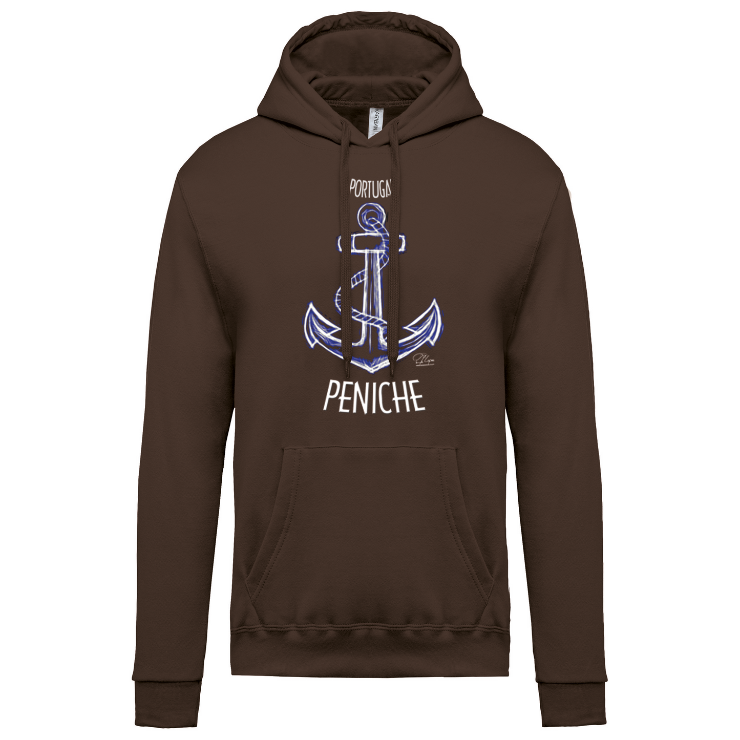 Sweatshirt Kariban com Capuz Âncora Peniche