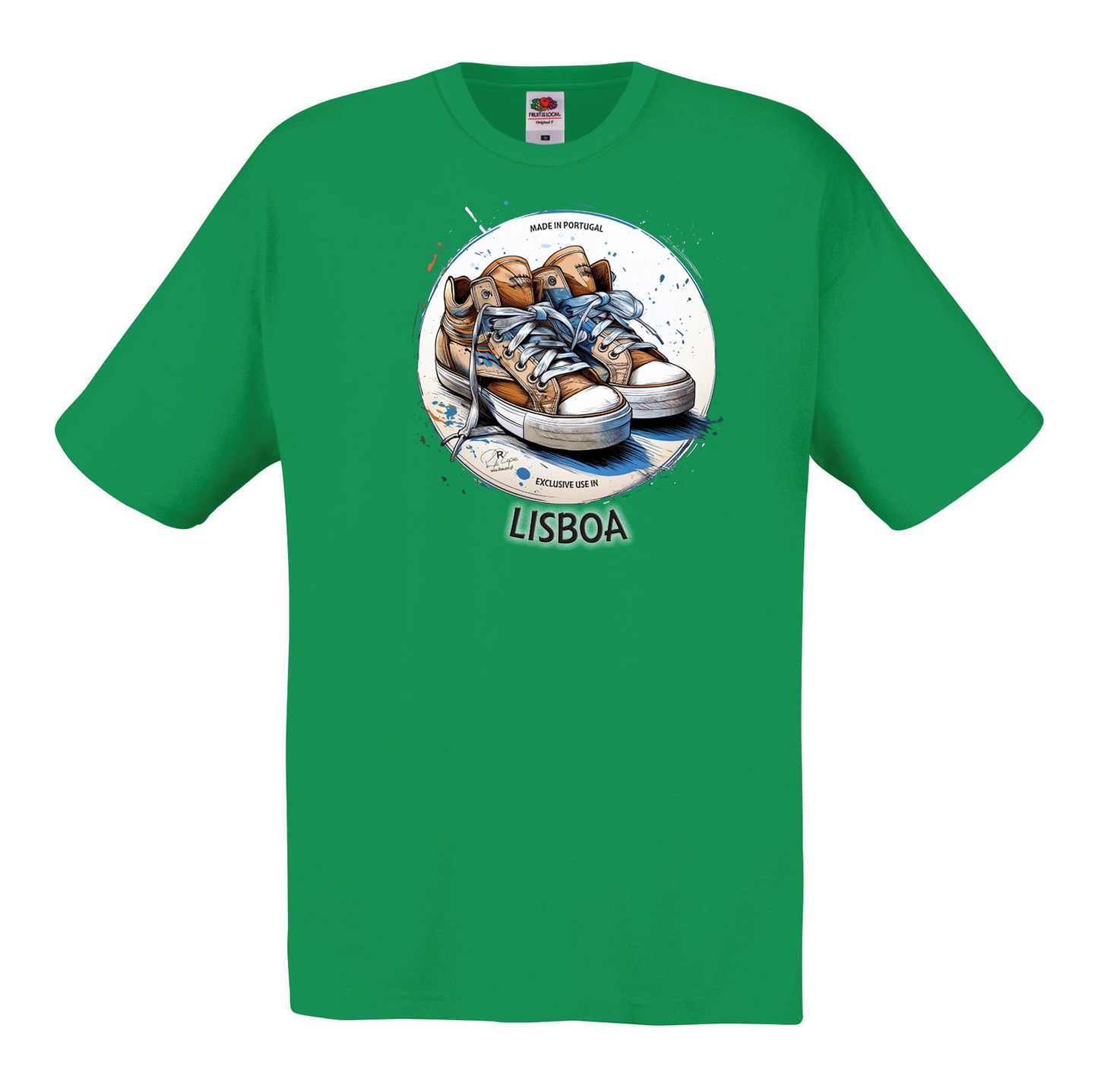 T-shirt Fruit of the Loom, Original 145g, Exclusive Lisboa