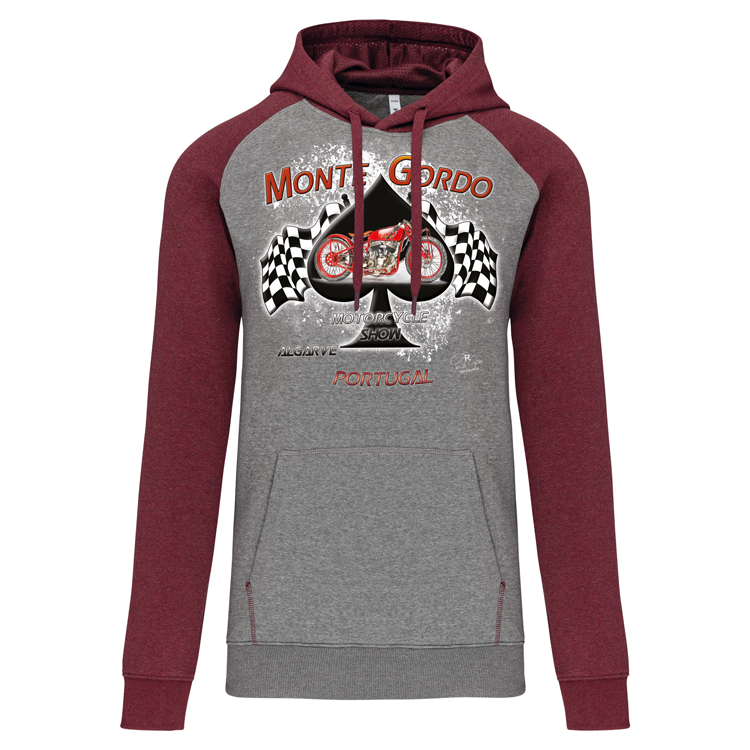Sweatshirt Bicolor com capuz Monte Gordo Motorcycle Show