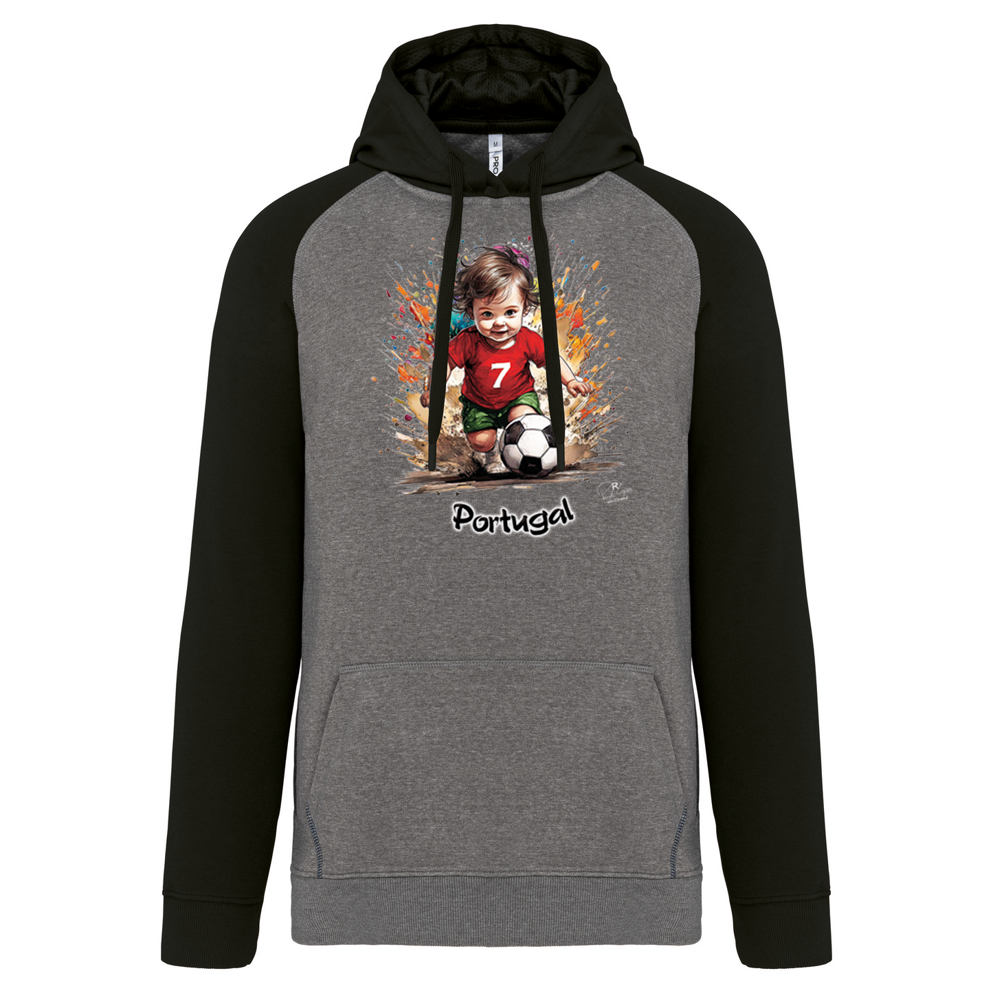 Sweatshirt Bicolor com capuz 7 Portugal