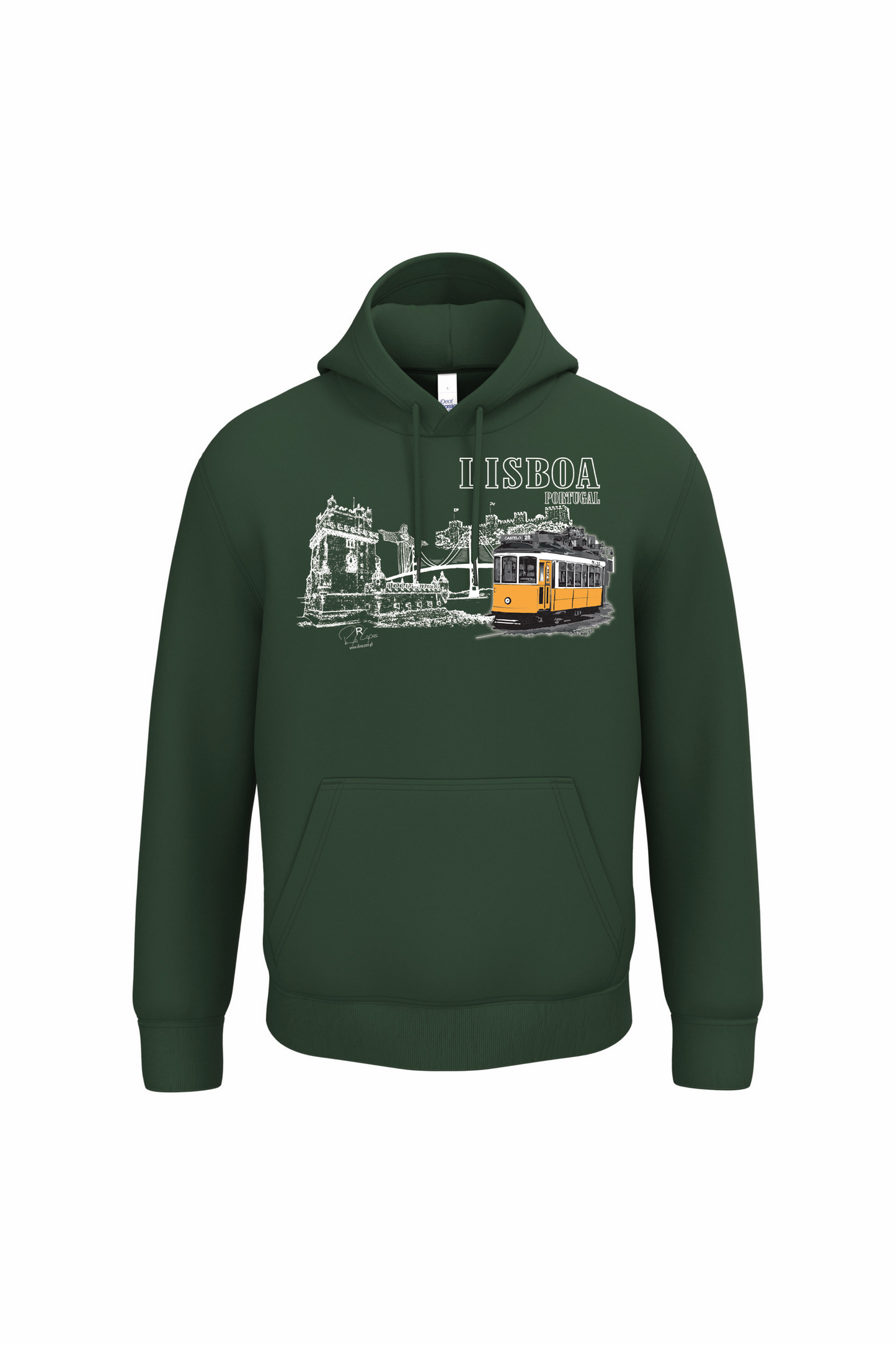 Sweatshirt Ideal com Capuz Monumentos Lisboa