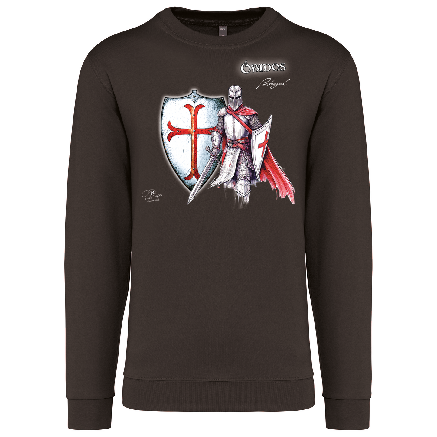 Sweatshirt Kariban sem Capuz Templário Óbidos