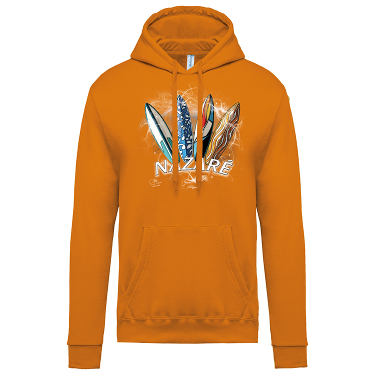 Sweatshirt Kariban com Capuz Surfboards Nazaré