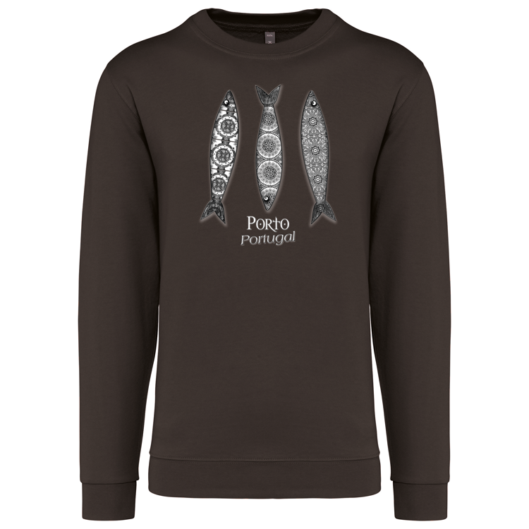 Sweatshirt Kariban sem Capuz 3 Sardinhas Porto