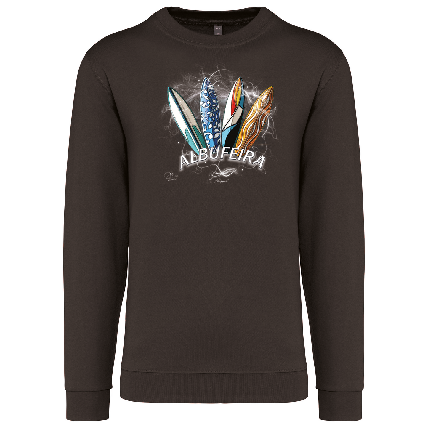 Sweatshirt Kariban sem Capuz Surfboards Albufeira