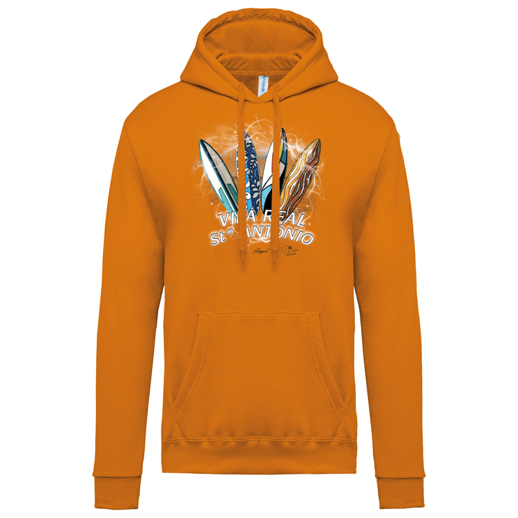 Sweatshirt Kariban com Capuz Surfboards Vila Real Stº António