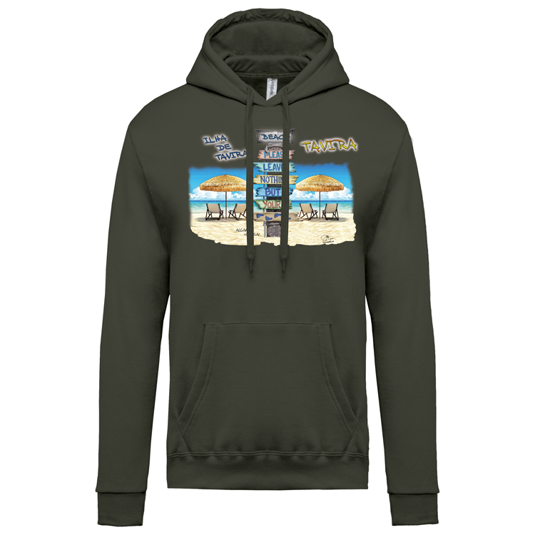 Sweatshirt Kariban com Capuz Pegadas Tavira