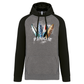 Sweatshirt Bicolor com capuz Surfboards Peniche