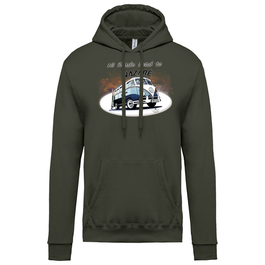 Sweatshirt Kariban com Capuz All Roads Lead to Nazaré