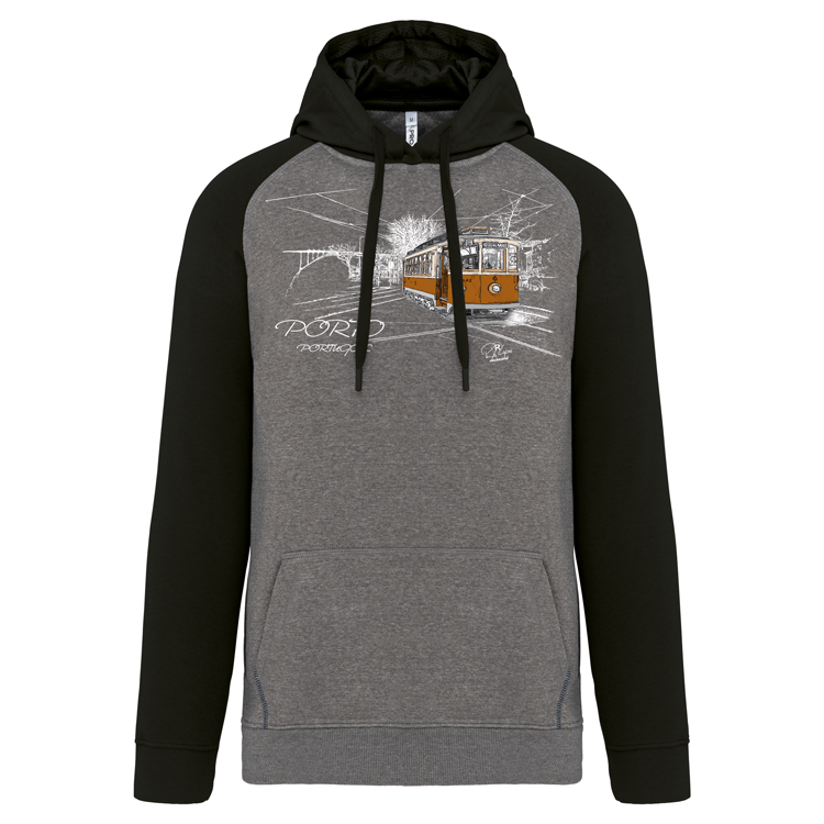 Sweatshirt Bicolor com capuz Carmo