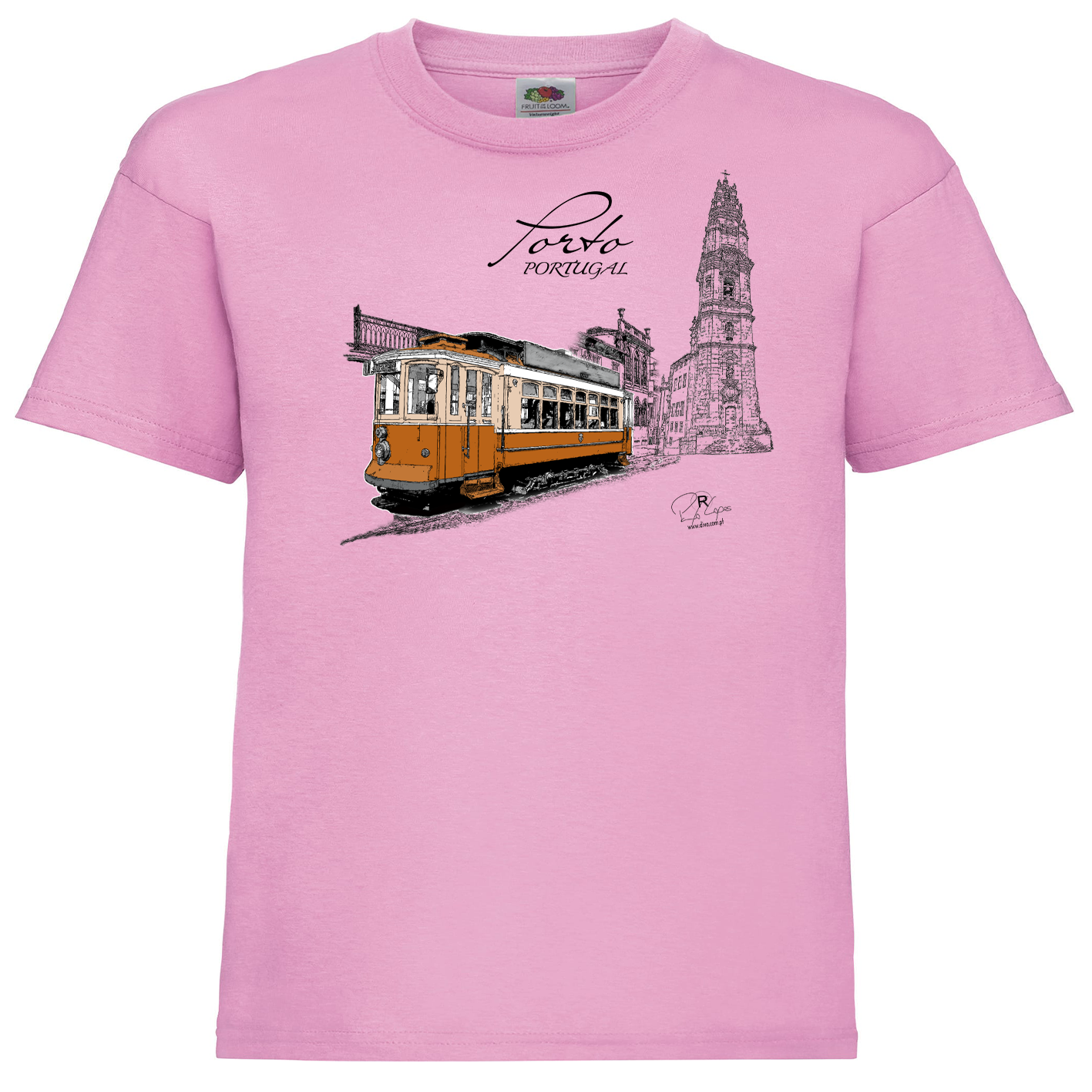T-shirt Fruit of the Loom Kids Clérigos