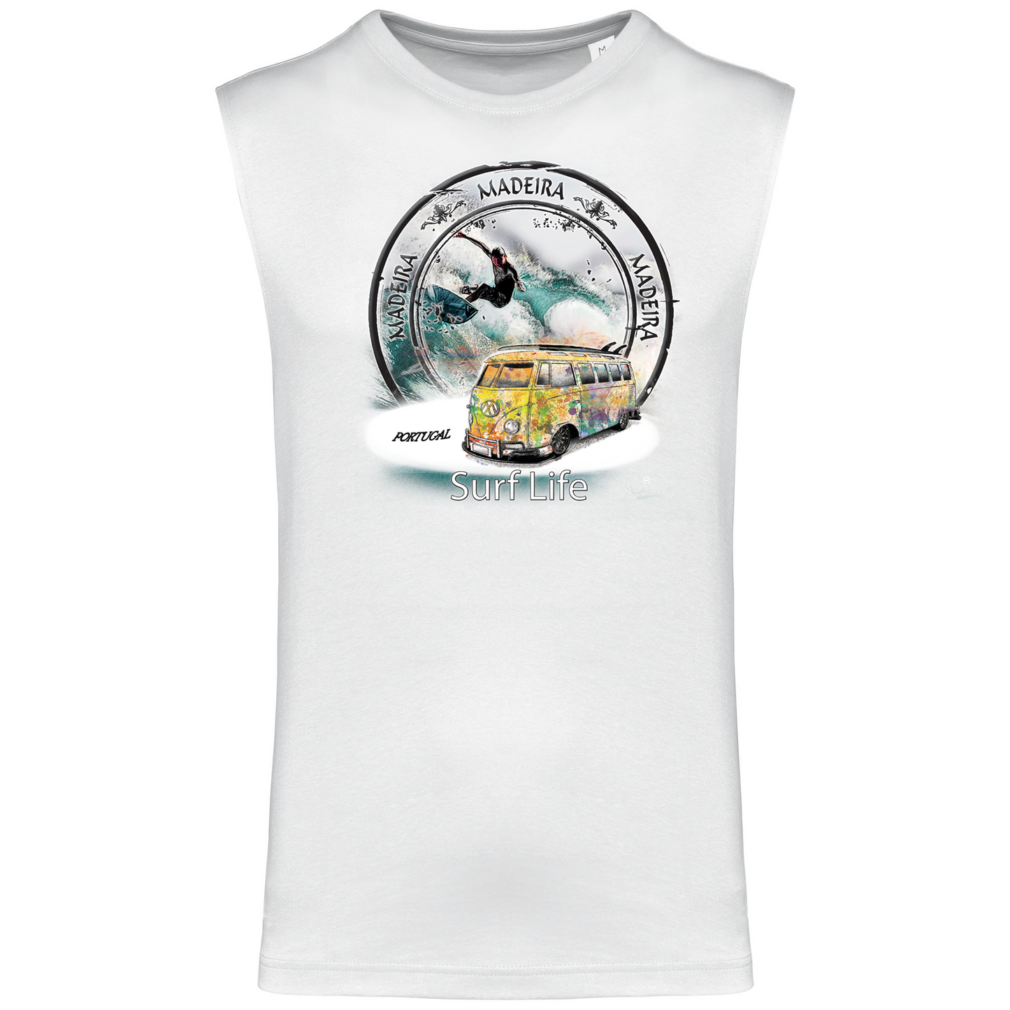 T-shirt Alças Surf Life Madeira