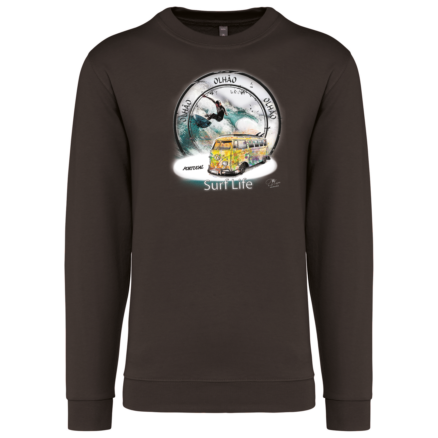 Sweatshirt Kariban sem Capuz Surf Life Olhão