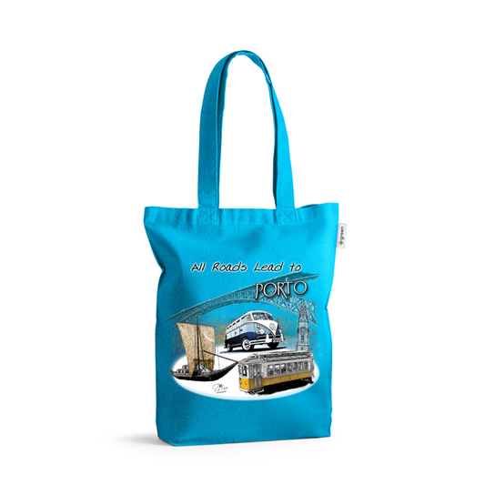 Sacos de Algodão Ecológico 220g All Roads Lead to Porto
