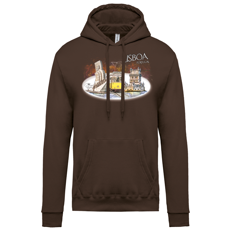 Sweatshirt Kariban com Capuz Monumentos Belém