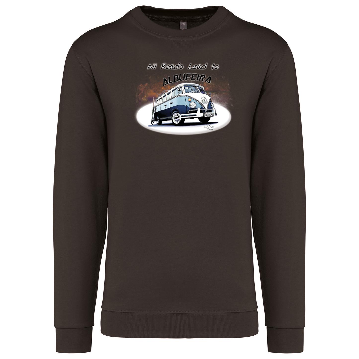 Sweatshirt Kariban sem Capuz All Roads Lead to Albufeira