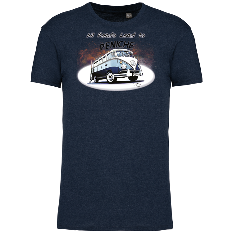 T-Shirt Algodão Biológico All Roads Lead to Peniche