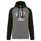 Sweatshirt Bicolor com capuz Surfboards Monte Gordo