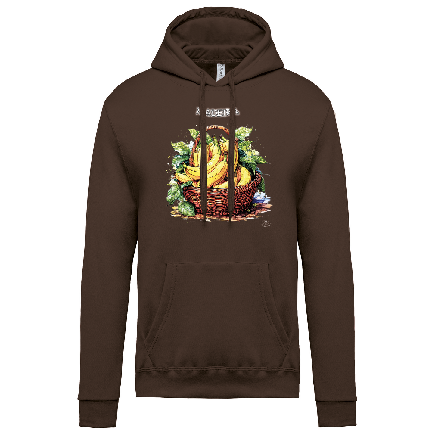 Sweatshirt Kariban com Capuz Cesto Bananas