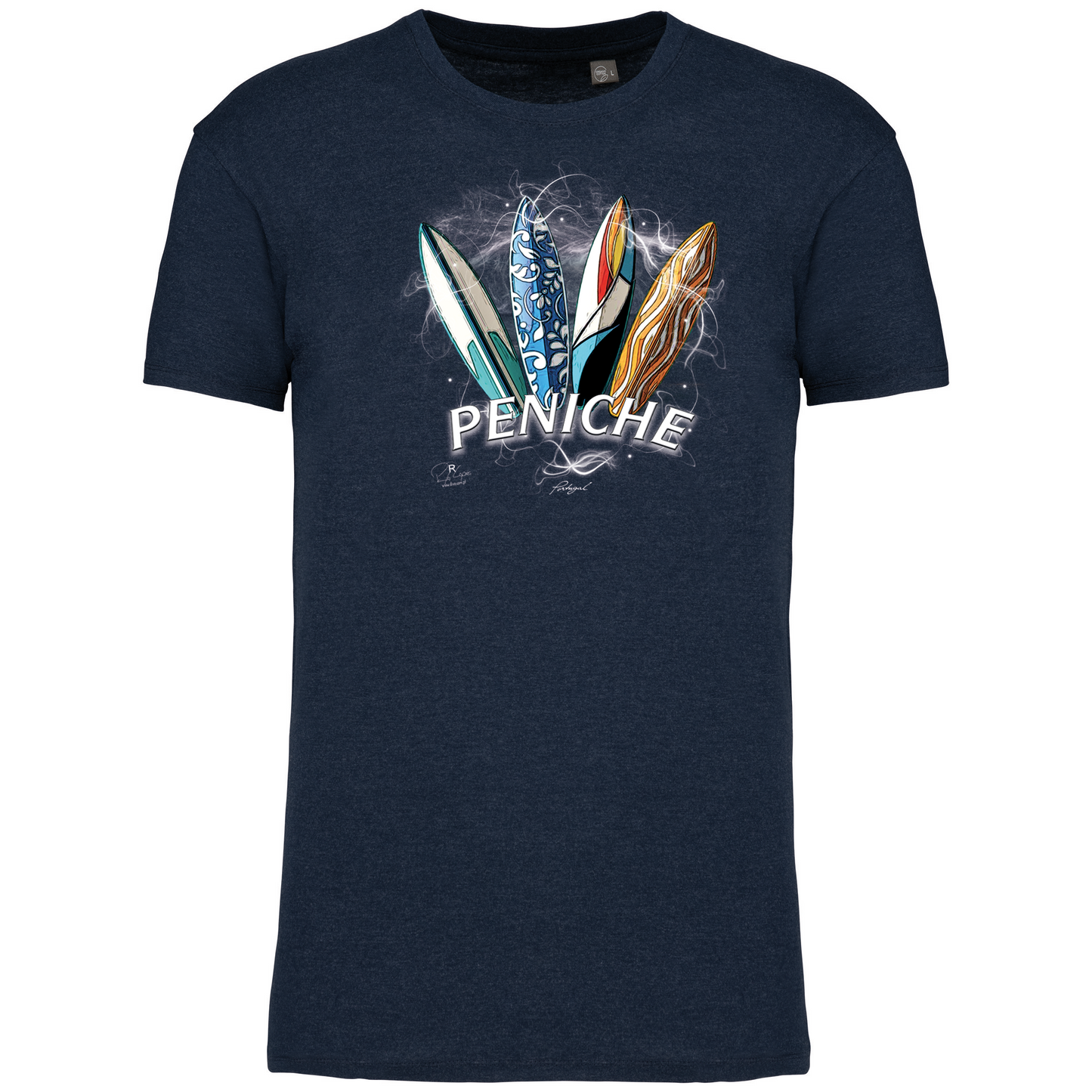 T-Shirt Algodão Biológico Surfboards Peniche