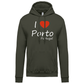 Sweatshirt Kariban com Capuz I Love Porto