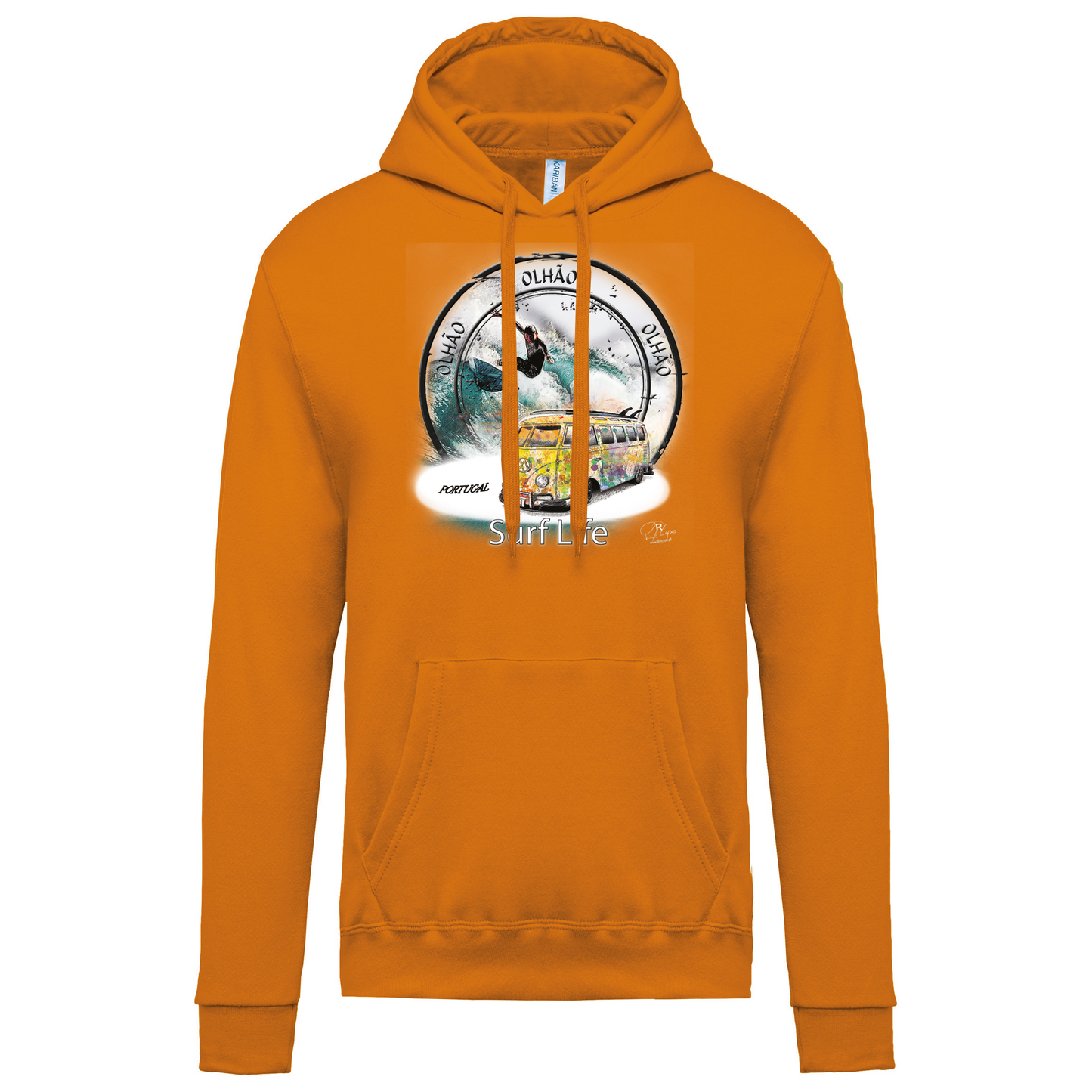 Sweatshirt Kariban com Capuz Surf Life Olhão