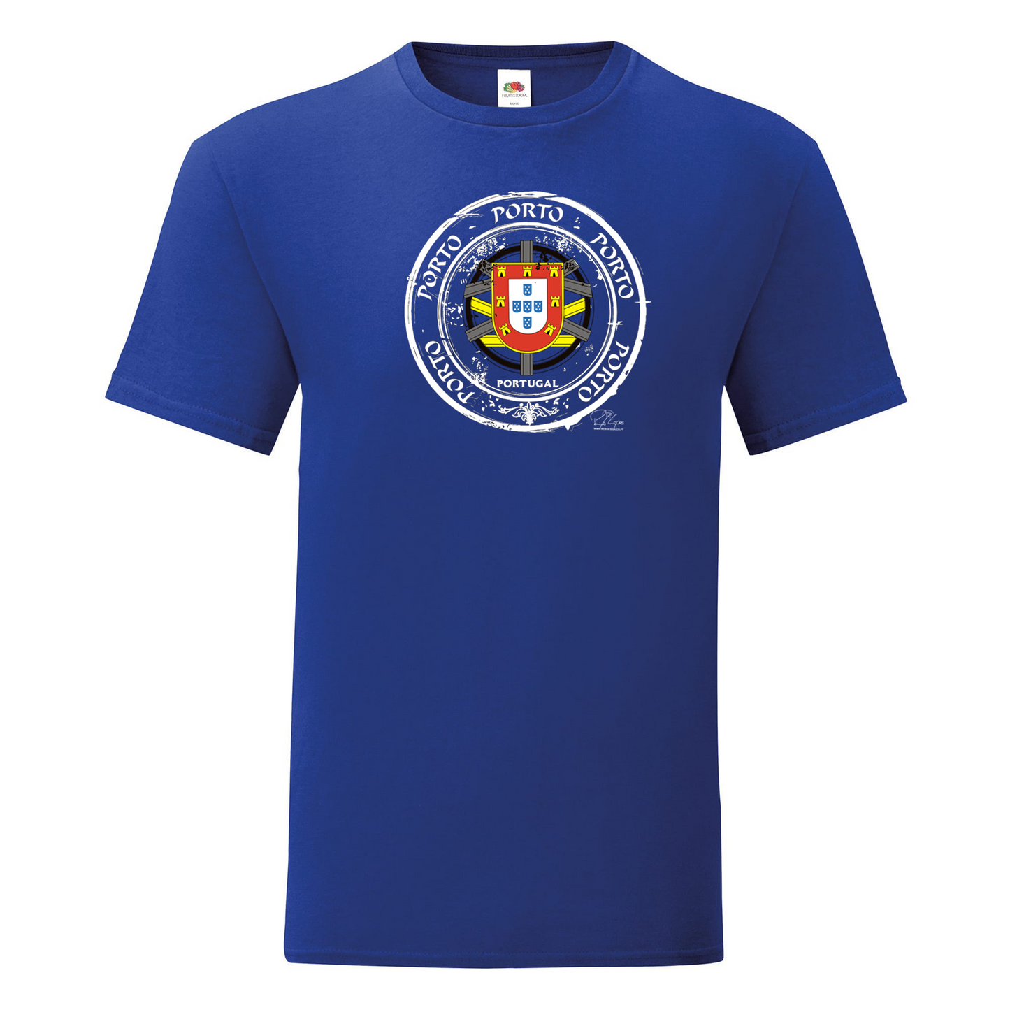 T-shirt Fruit of the Loom, Iconic, 150g, Selo Escudo Porto