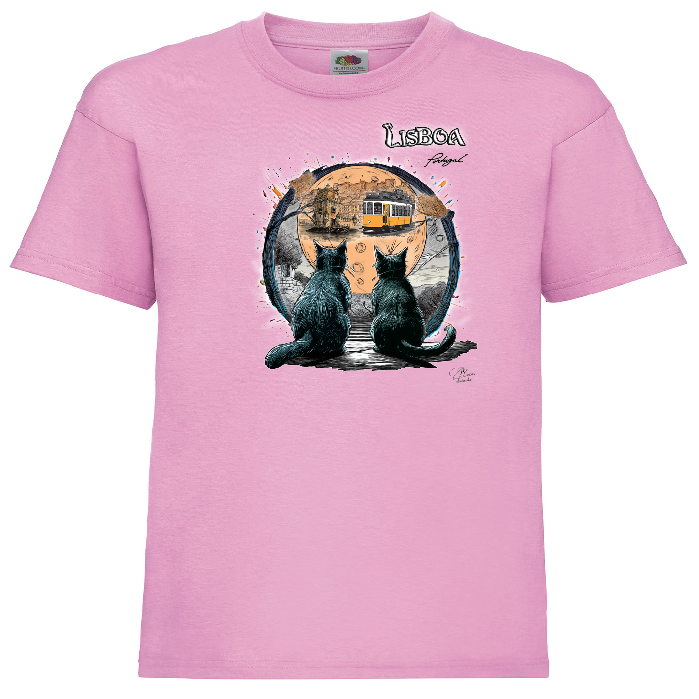 T-shirt Fruit of the Loom Kids Luar Lisboa