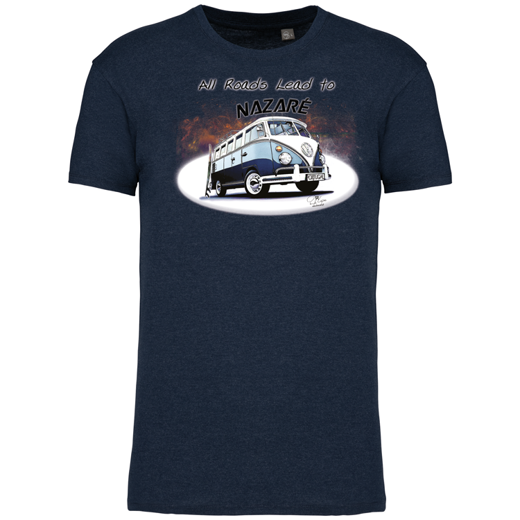 T-Shirt Algodão Biológico All Roads Lead to Nazaré