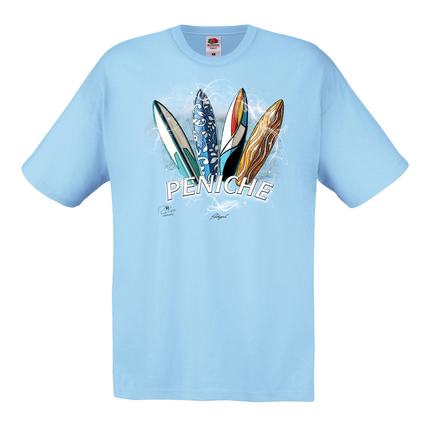T-shirt Fruit of the Loom, Original 145g, Surfboards Peniche