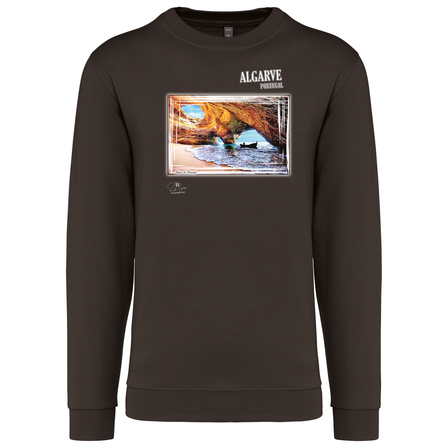 Sweatshirt Kariban sem Capuz Algar de Benagil