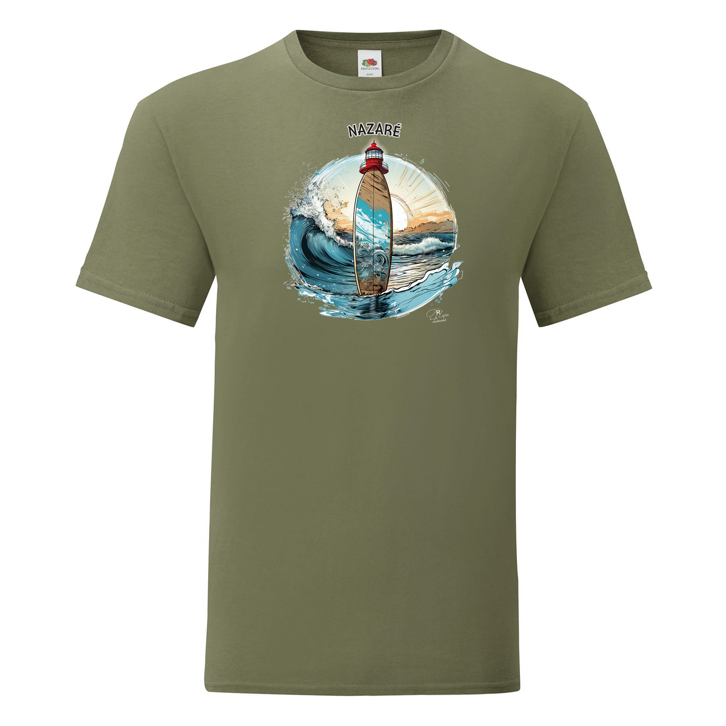 T-shirt Fruit of the Loom, Iconic, 150g, Sol Nazaré