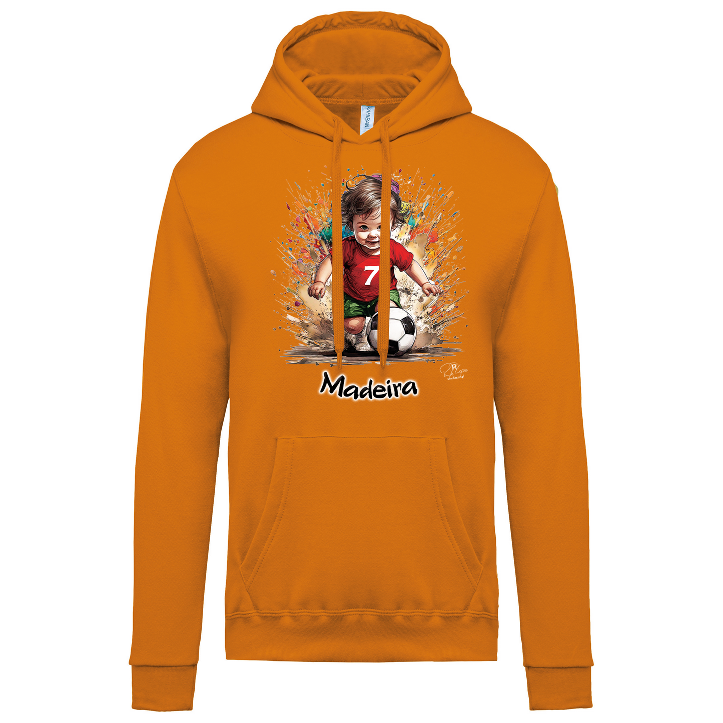 Sweatshirt Kariban com Capuz 7 Madeira
