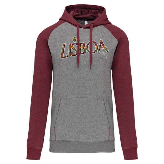 Sweatshirt Bicolor com capuz Borboleta Lisboa