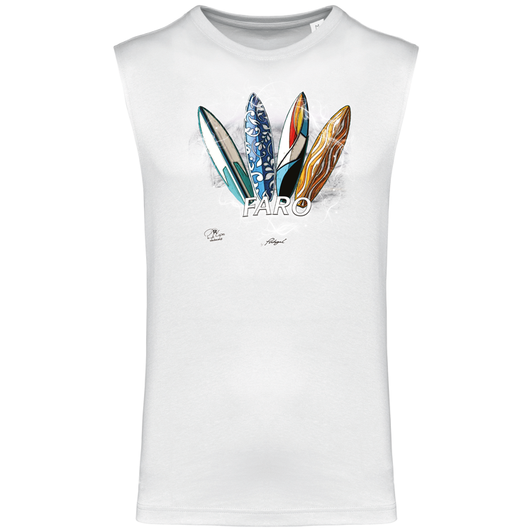 T-shirt Alças Surfboards Faro