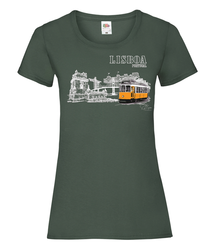 T-shirt Senhora Monumentos Lisboa