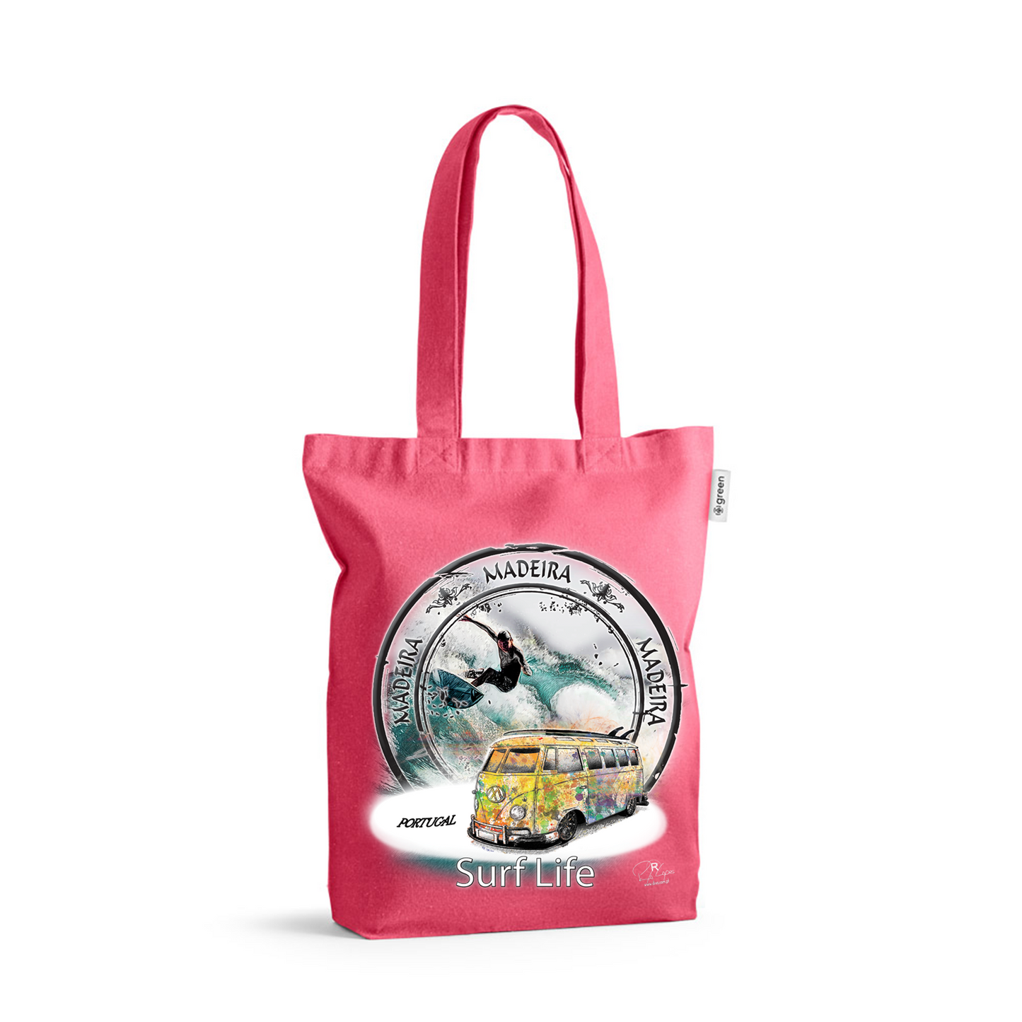 Sacos de Algodão Ecológico 220g Surf Life Ilha da Madeira