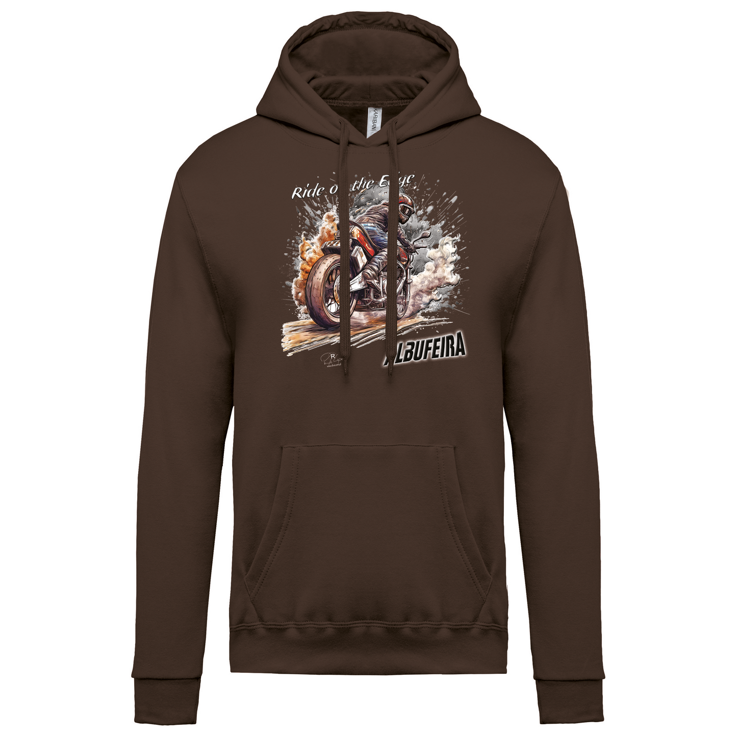 Sweatshirt Kariban com Capuz Ride on the Edge Albufeira