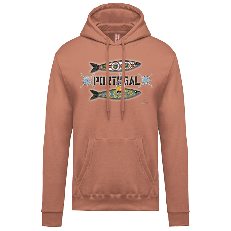 Sweatshirt Kariban com Capuz Duas Sardinhas Coimbra