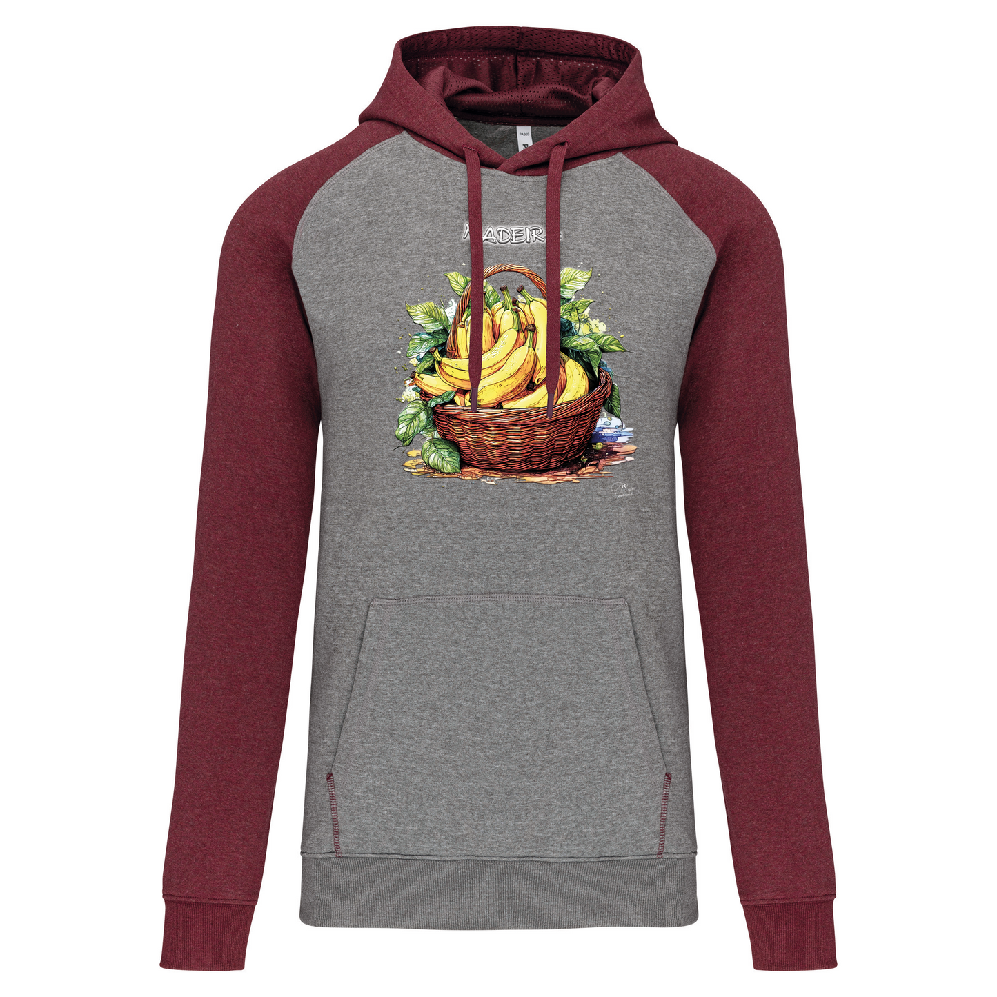Sweatshirt Bicolor com capuz Cesto Bananas