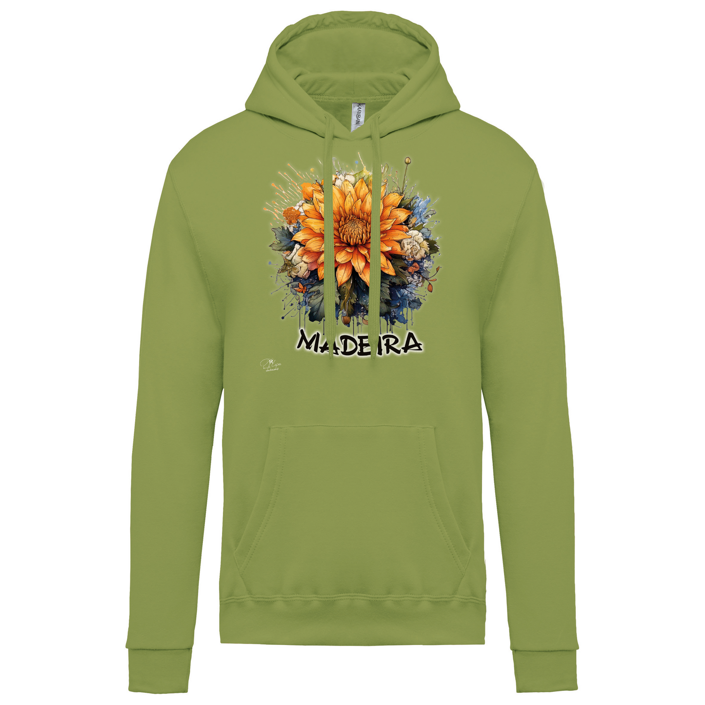Sweatshirt Kariban com Capuz Arranjo Floral 1