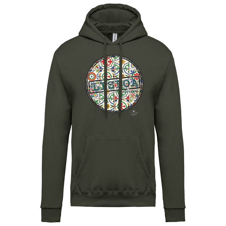 Sweatshirt Kariban com Capuz Pin Lisboa