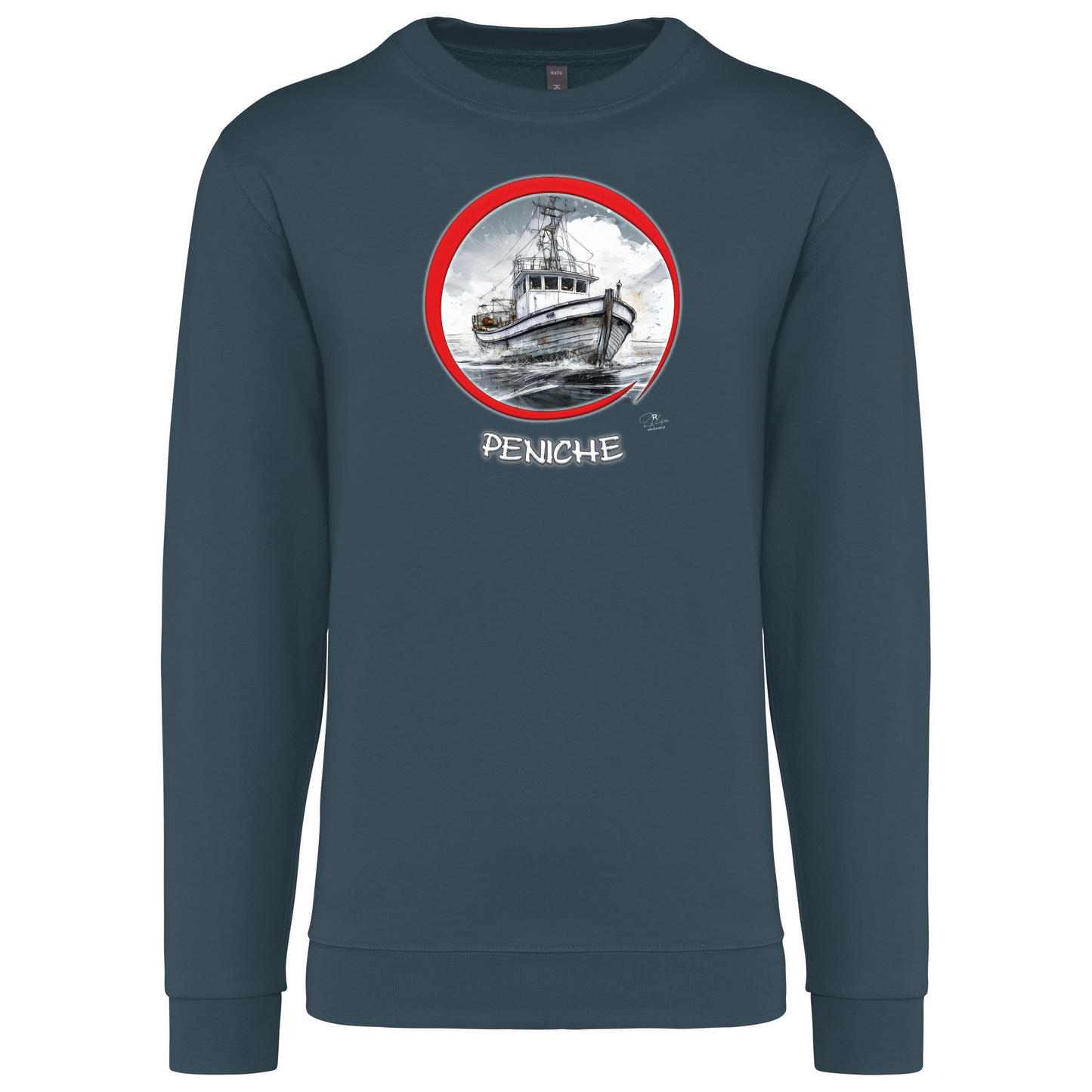 Sweatshirt Kariban sem Capuz Traineira Peniche