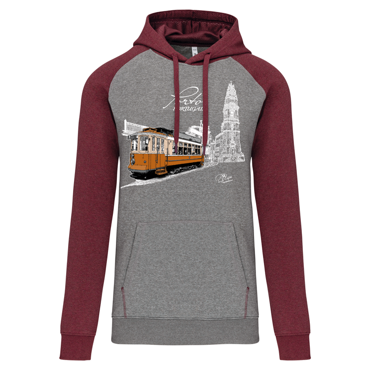 Sweatshirt Bicolor com capuz Clérigos