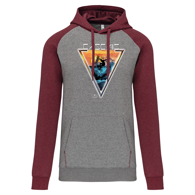 Sweatshirt Bicolor com capuz Sunset Cascais