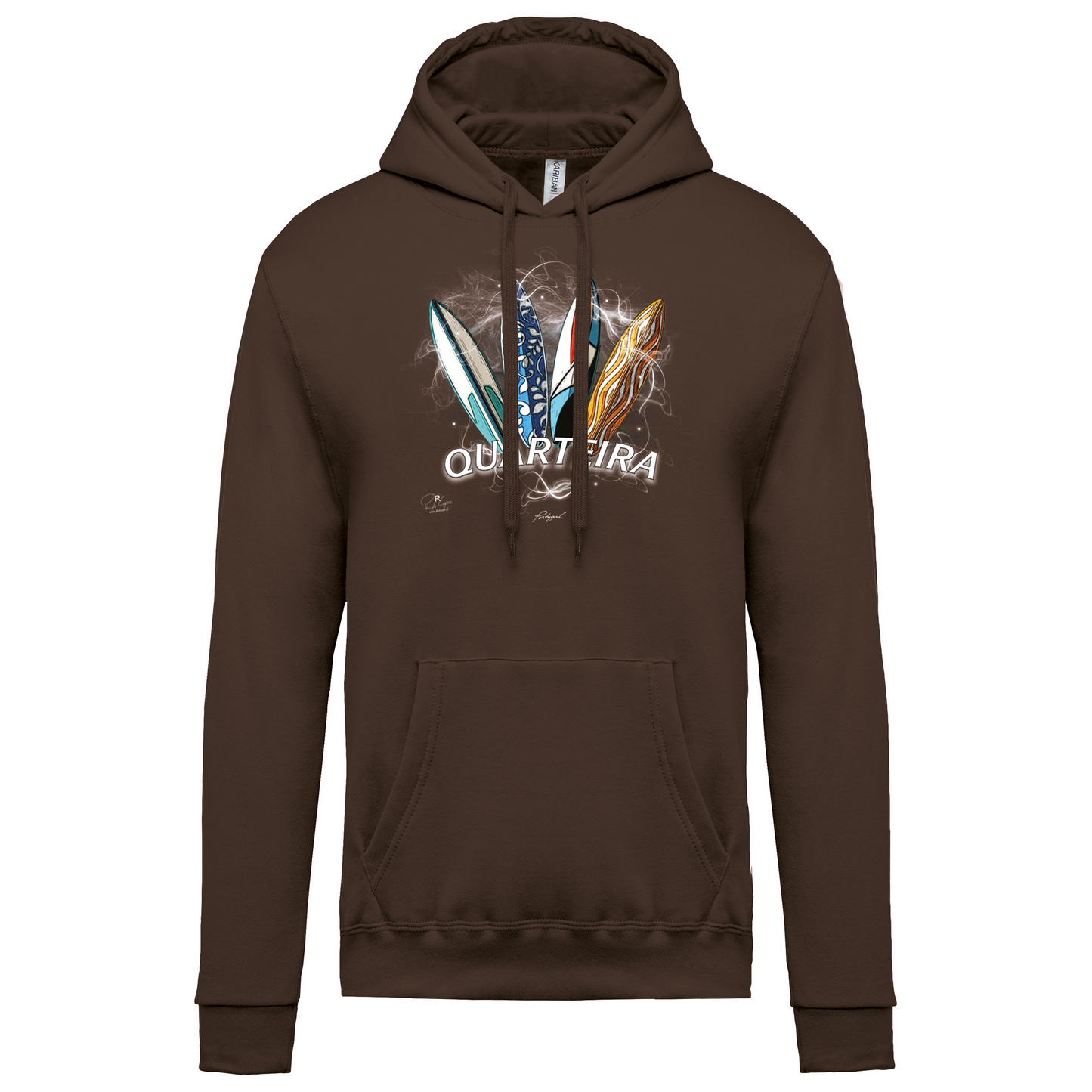 Sweatshirt Kariban com Capuz Surfboards Quarteira