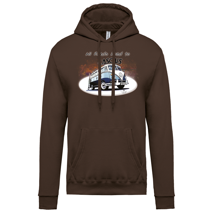 Sweatshirt Kariban com Capuz All Roads Lead to Cascais