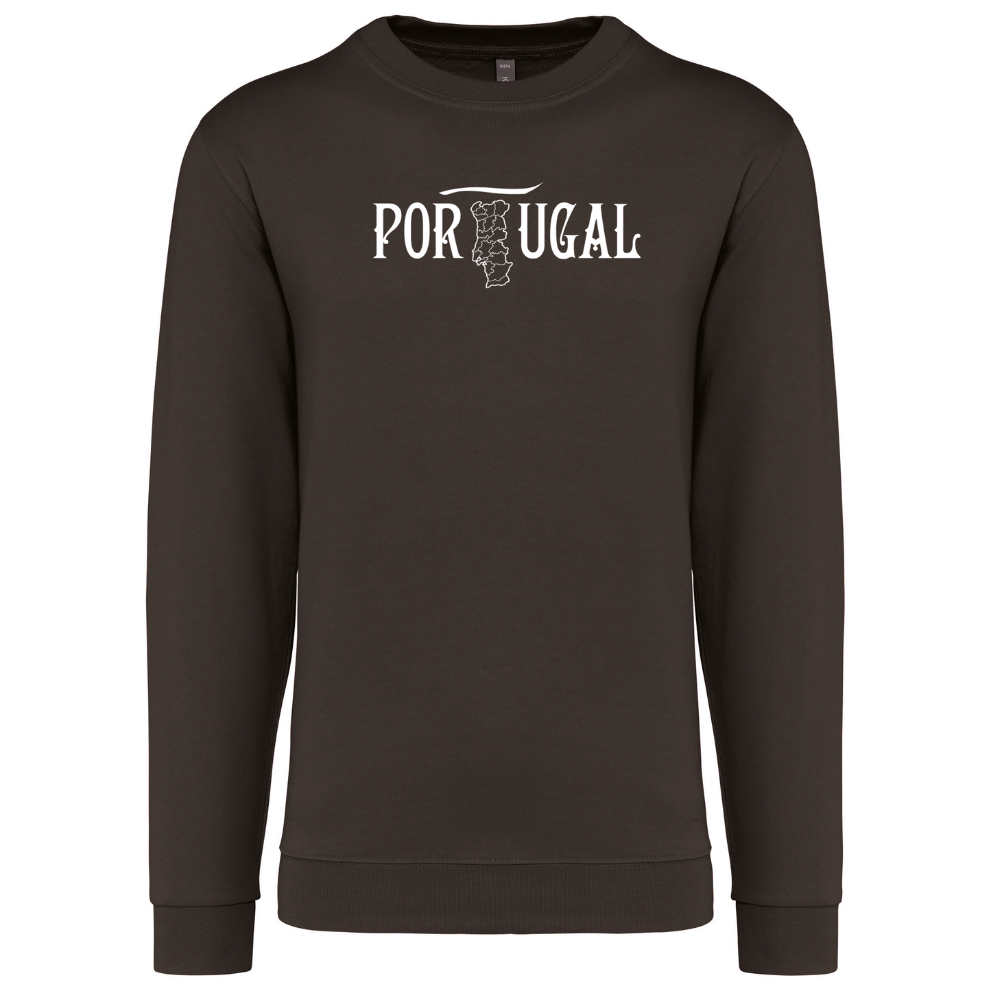 Sweatshirt Kariban sem Capuz Mapa de Portugal