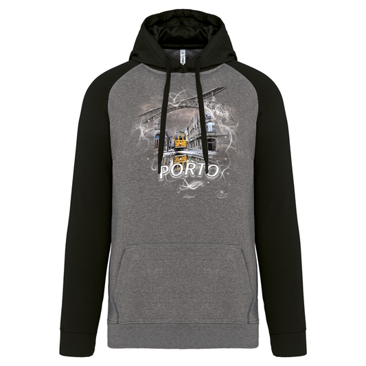 Sweatshirt Bicolor com capuz Carreira 22