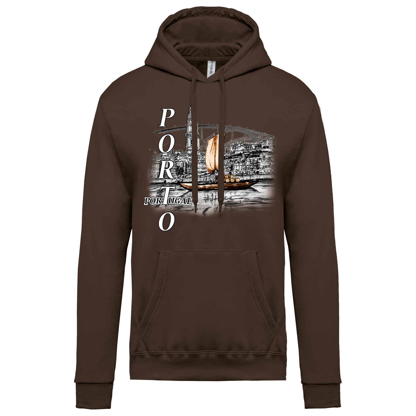 Sweatshirt Kariban com Capuz Ribeira